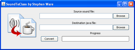 A screenshot of the SoundToClass GUI